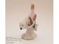 Стара Соц НРБ малка порцеланова статуетка фигура птичка