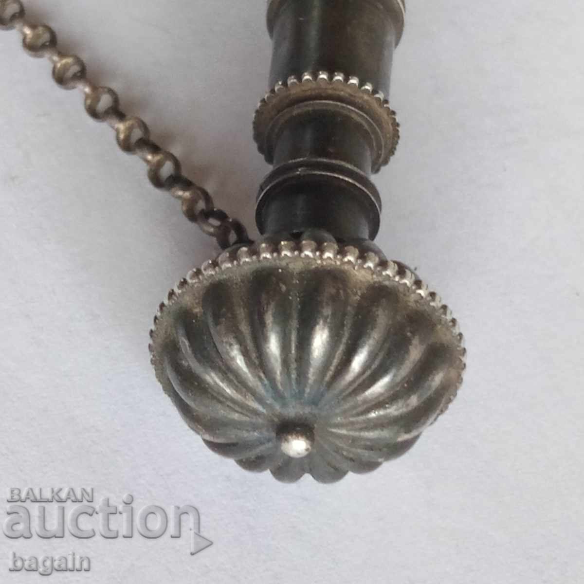 Unique silver opium pipe - 5