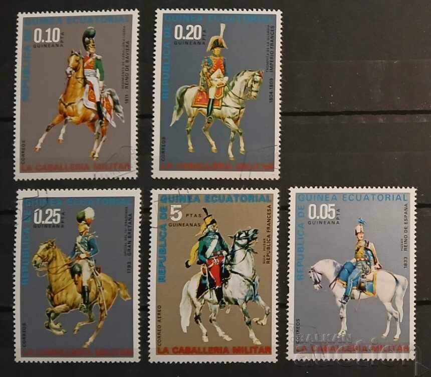 Equatorial Guinea 1976 Military Uniforms/Horses Equatorial Guinea 1976 Military Uniforms/Horses