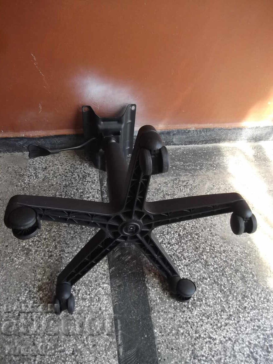 Swivel base with wheels, shock absorber and mechanism for office chair -5 - 5