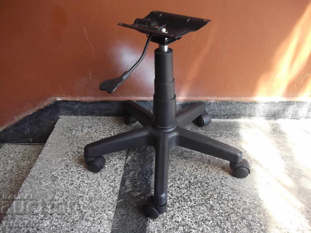 Swivel base with wheels, shock absorber and mechanism for office chair -5