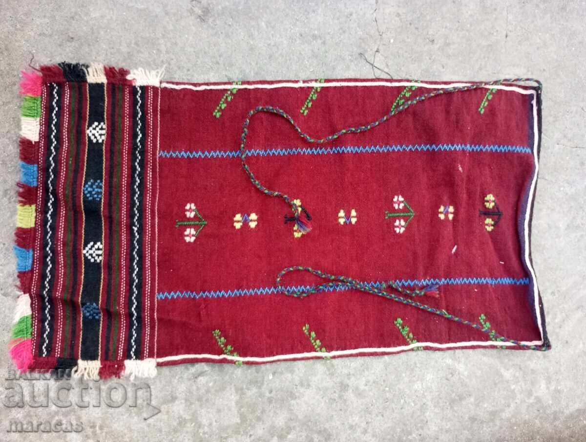 Old woolen bag and aprons - 5