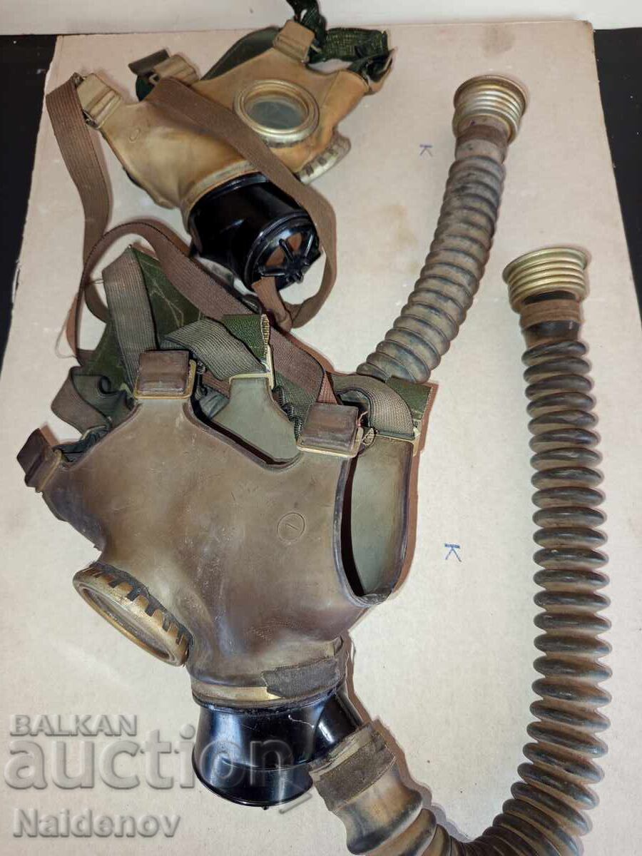 Gas masks 2 pcs. N 0 and 1 with price 50.00 BGN | € 25.56