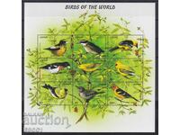 Clean stamps in a small sheet Fauna Birds 1999 from Lesotho