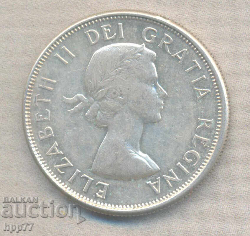 Silver Coin Canada 50 Cents 1961 with price 28.00 BGN | € 14.32