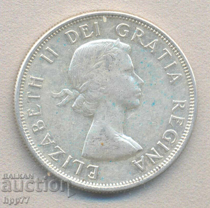 Silver Coin Canada 50 Cents 1957 with price 28.00 BGN | € 14.32