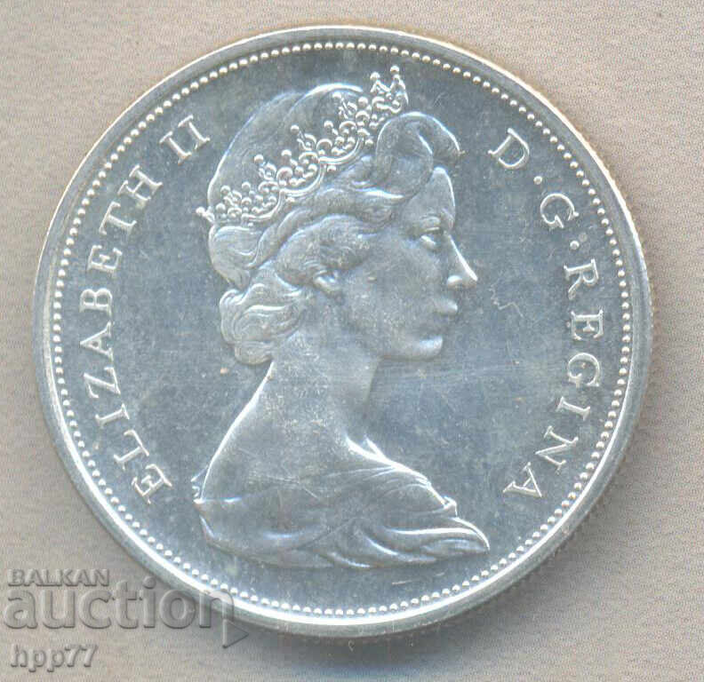 Silver Coin Canada 50 Cents 1965 with price 25.00 BGN | € 12.78