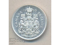 Silver Coin Canada 50 Cents 1965