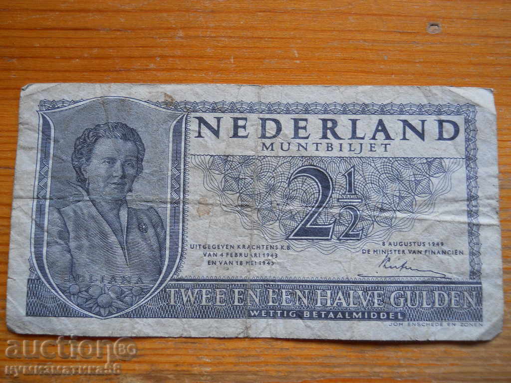 2 1/2 guilders 1949 - Netherlands ( F )