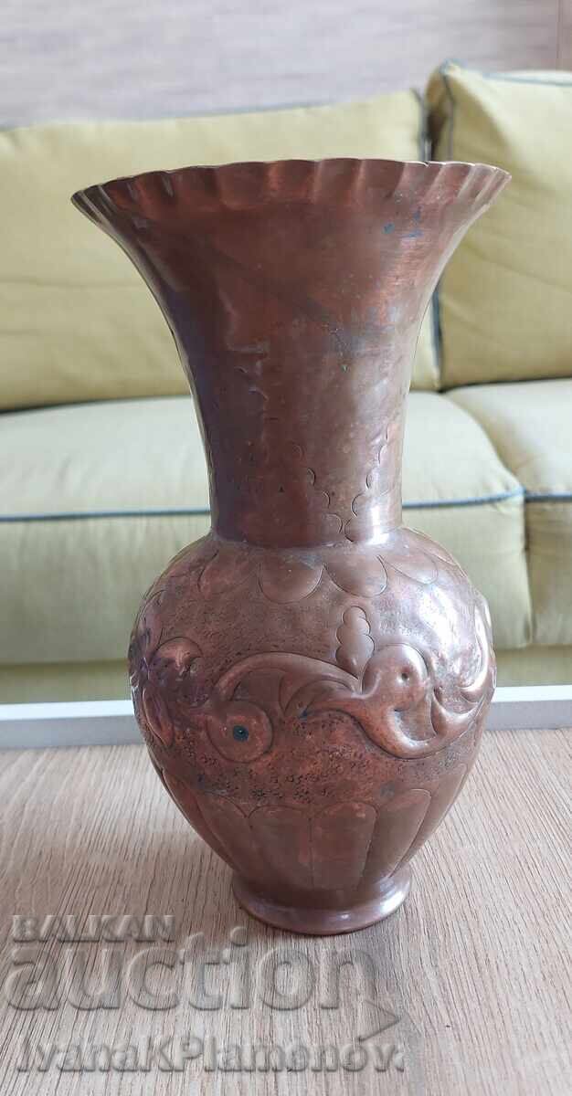 Vas de cupru pentru cunoscători, înălțime 23cm