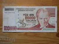 100000 Lira 1970 - Turkey ( VF )