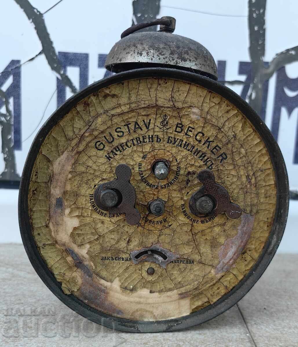 Auction OLD NON-WORKING ALARM CLOCK WITH BELL FOR INTERIOR Auction OLD NON-WORKING ALARM CLOCK WITH BELL FOR INTERIOR