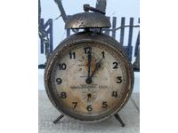 CEAS DE DEȘTEPTARE VECHI, NEFUNCȚIONAL, CU CLOPOȚEL, CLOPOT PENTRU INTERIOR