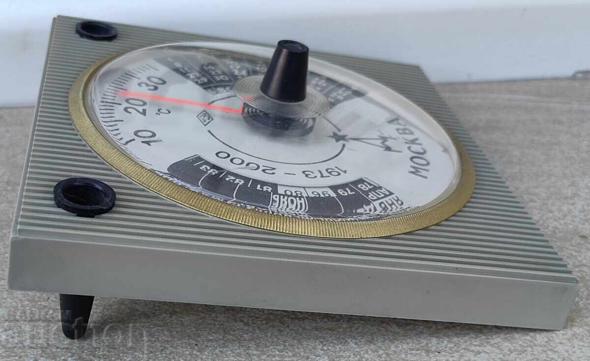 Delivery of SOVIET THERMOMETER DESKTOP CALENDAR I DON'T KNOW HOW IT FUNCTIONS