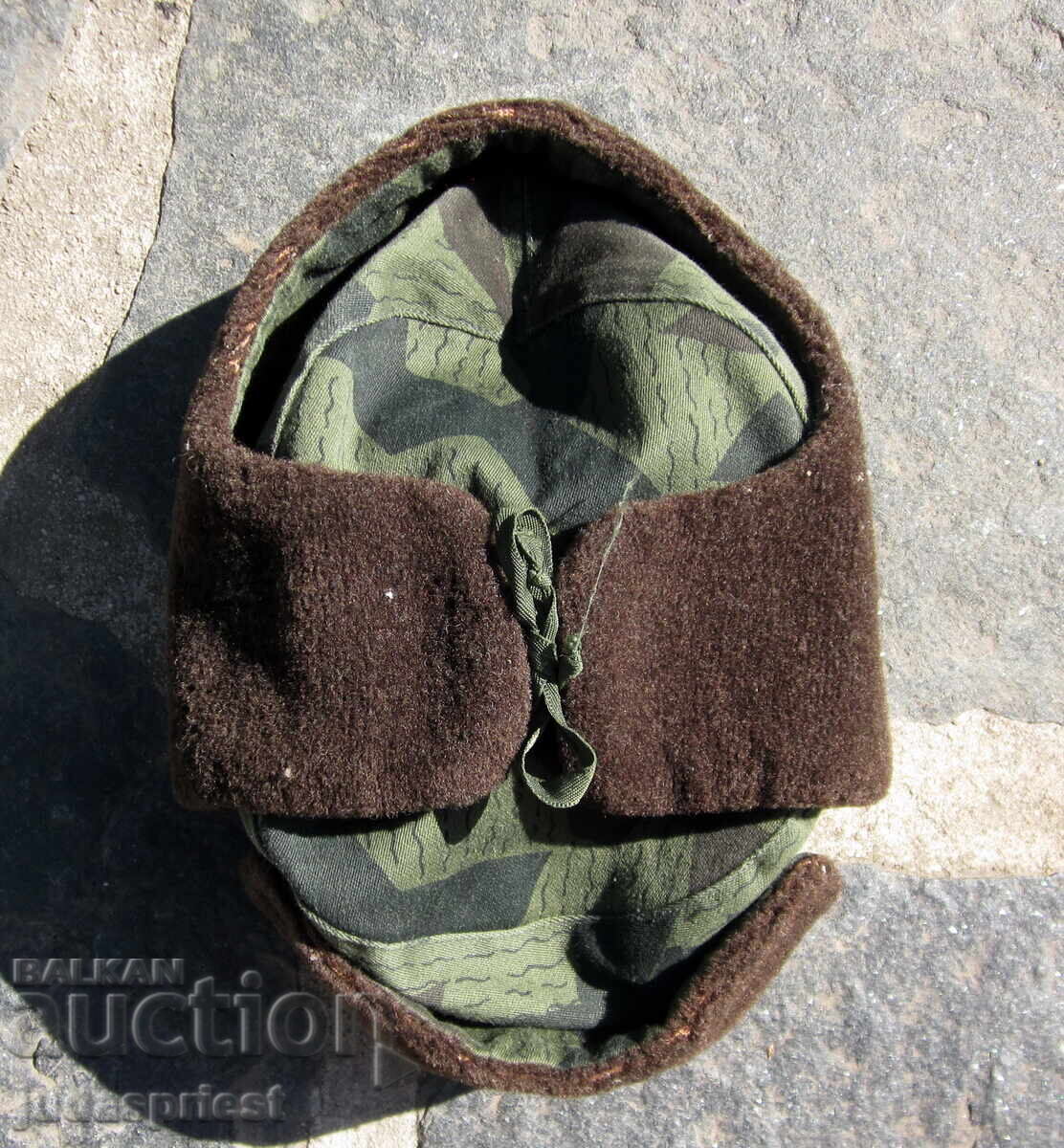 Δημοπρασία Βουλγαρικό στρατιωτικό χειμερινό μάλλινο καπέλο ushanka με καμουφλάζ Δημοπρασία Βουλγαρικό στρατιωτικό χειμερινό μάλλινο καπέλο ushanka με καμουφλάζ
