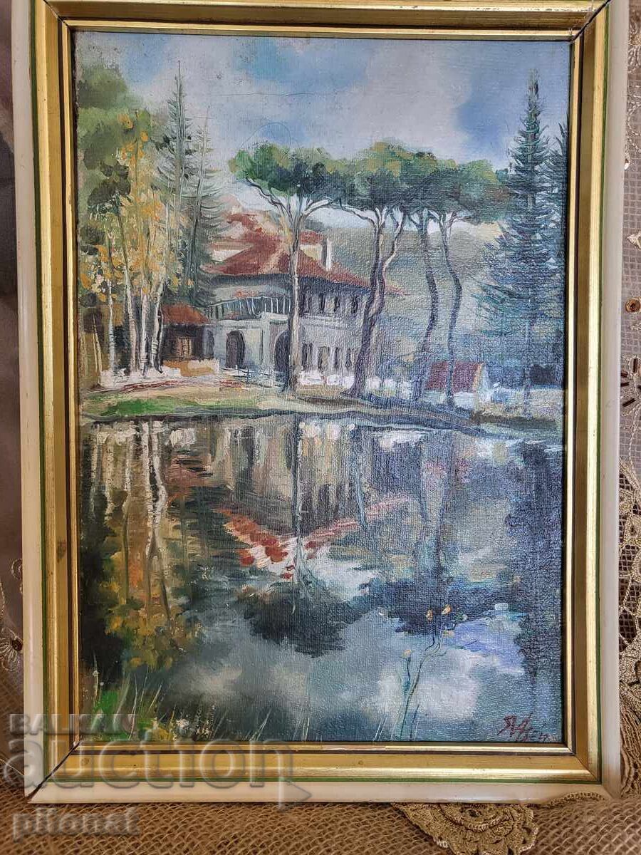 An old painting by a Bulgarian author An old painting by a Bulgarian author