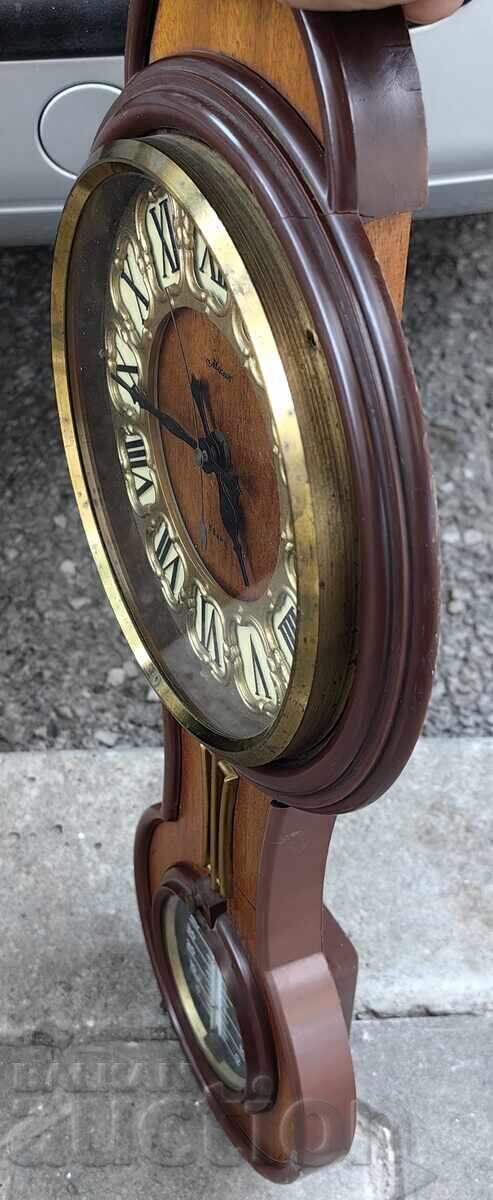 Wall clock with thermometer, quartz - 6