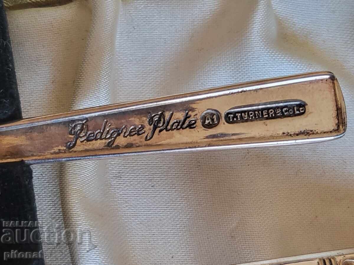 Auction  Antique silver-plated baby feeding set