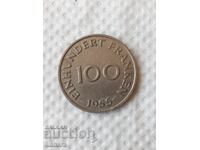 100 Francs 1955 Saarland, Saar Protectorate 1947 - 1956