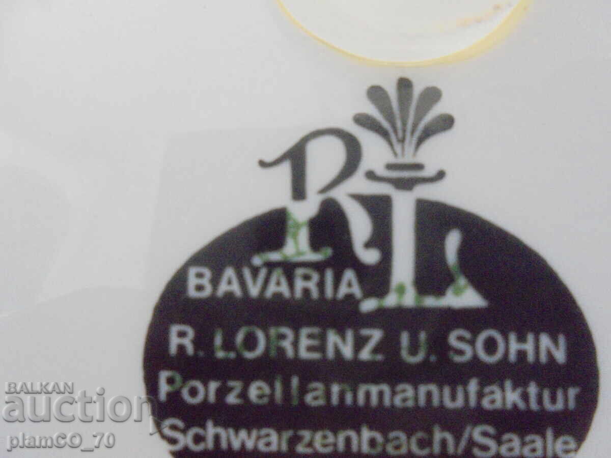 №*8145 Παλιό διακοσμητικό πιάτο πορσελάνης / πάνελ - 5