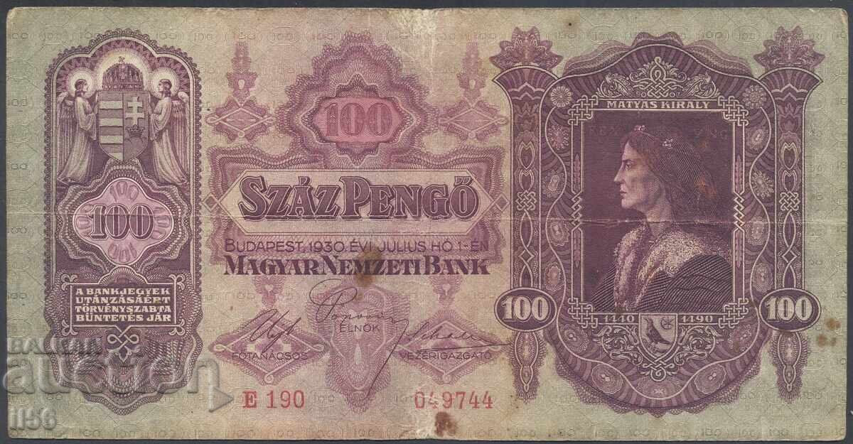 Hungary - 100 Pengő 1930