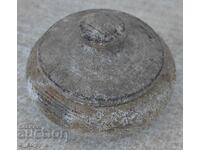 OLD WOODEN SALT SHAKER SALT CONTAINER FOR SPICES SALT