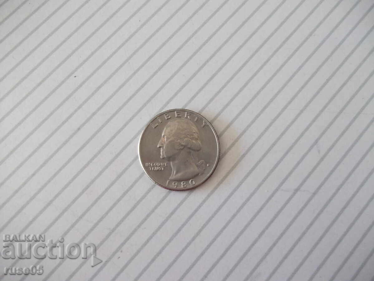 Coin "QUARTER DOLLAR - 1980"