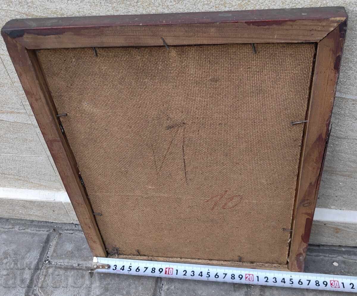 Auction  OLD PAINTED ICON VIRGIN MARY JESUS CHRIST