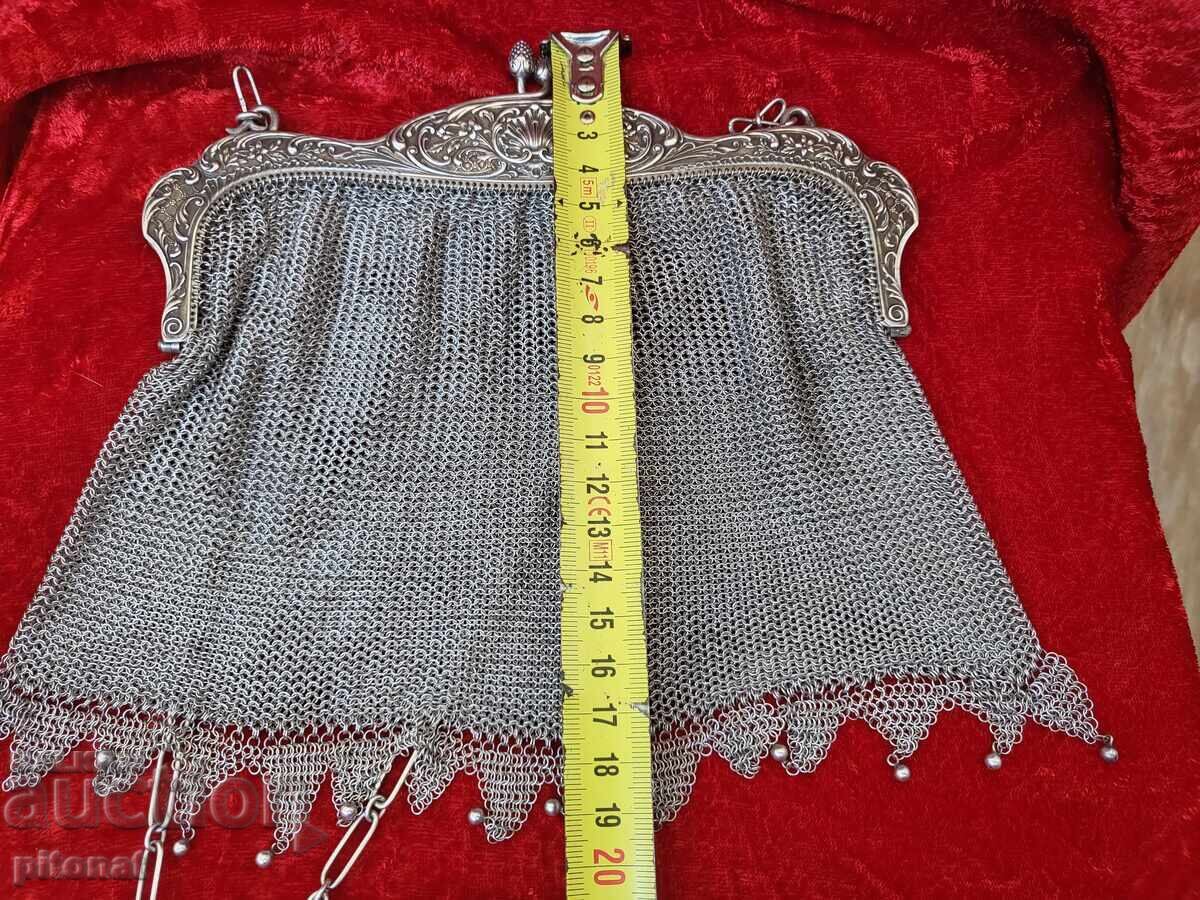 Antique silver ladies' handbag - 5 Antique silver ladies' handbag - 5