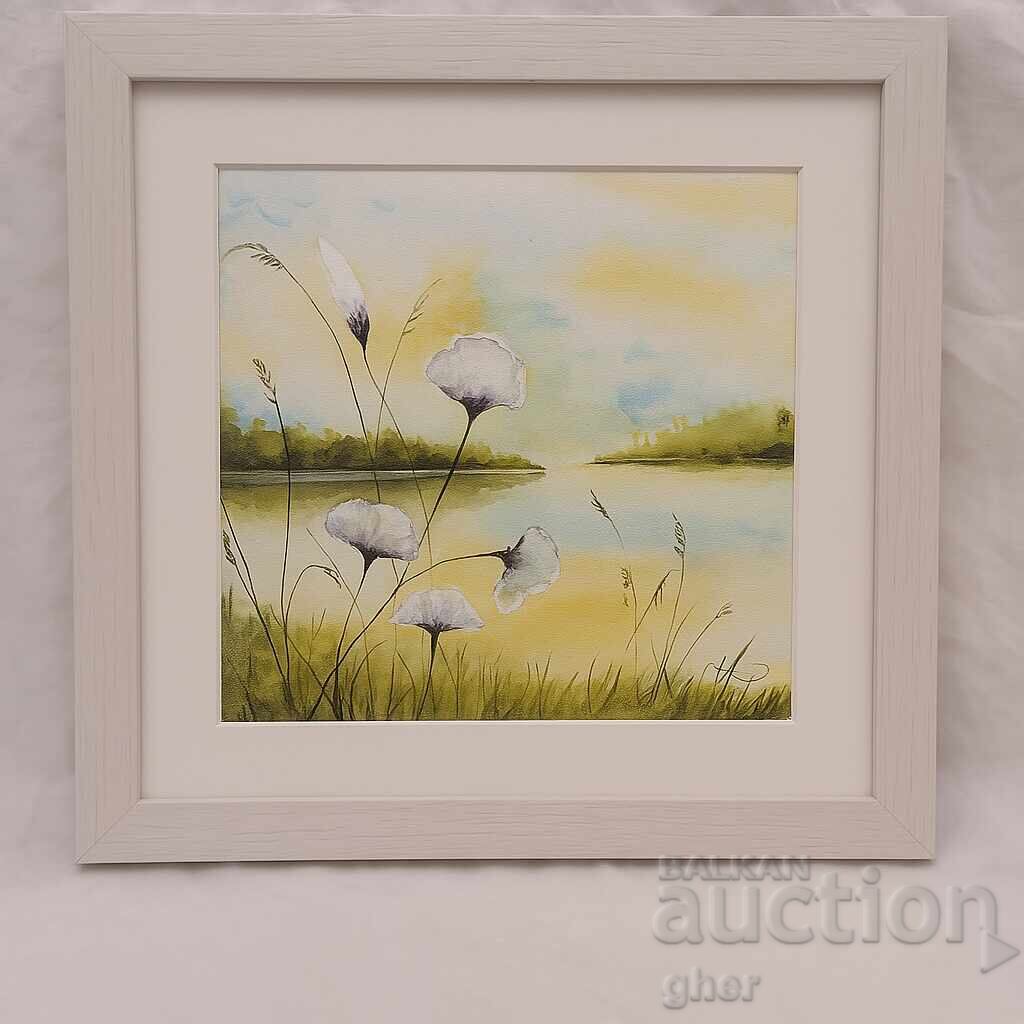 "Last Light" Dimensions: 30x30 cm - painting "Last Light" Dimensions: 30x30 cm - painting