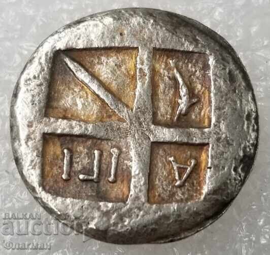 Stater de pe insula Egina (Αίγινα), 535 - 500 î.Hr cu preț € 20.00 | 39.12 BGN Stater de pe insula Egina (Αίγινα), 535 - 500 î.Hr cu preț € 20.00 | 39.12 BGN