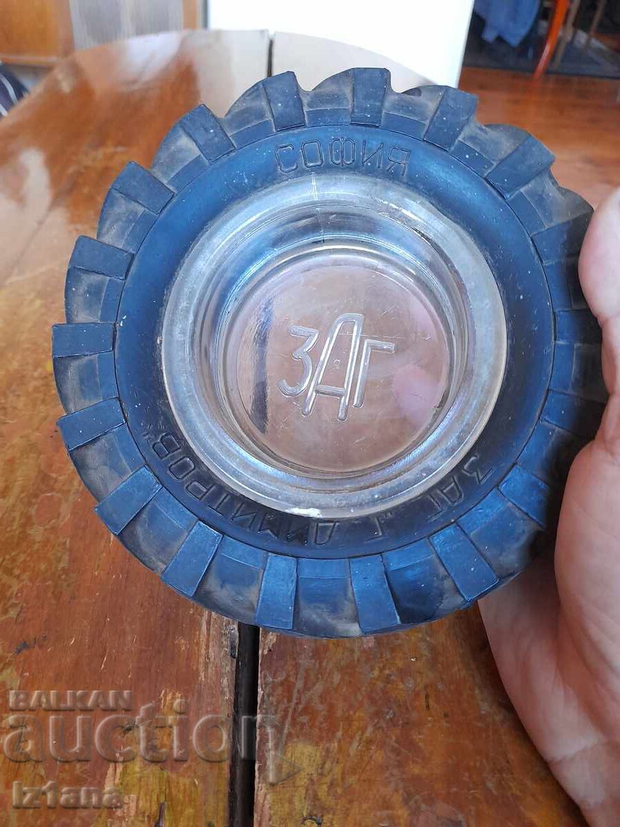 Old ashtray ZAG G. Dimitrov Sofia with price 75.00 BGN | € 38.35