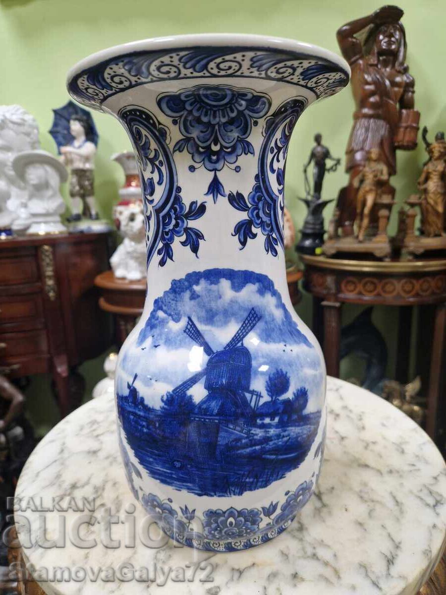 Old Dutch antique porcelain Delft vase from the 19th century with price € 90.50 | 177.00 BGN