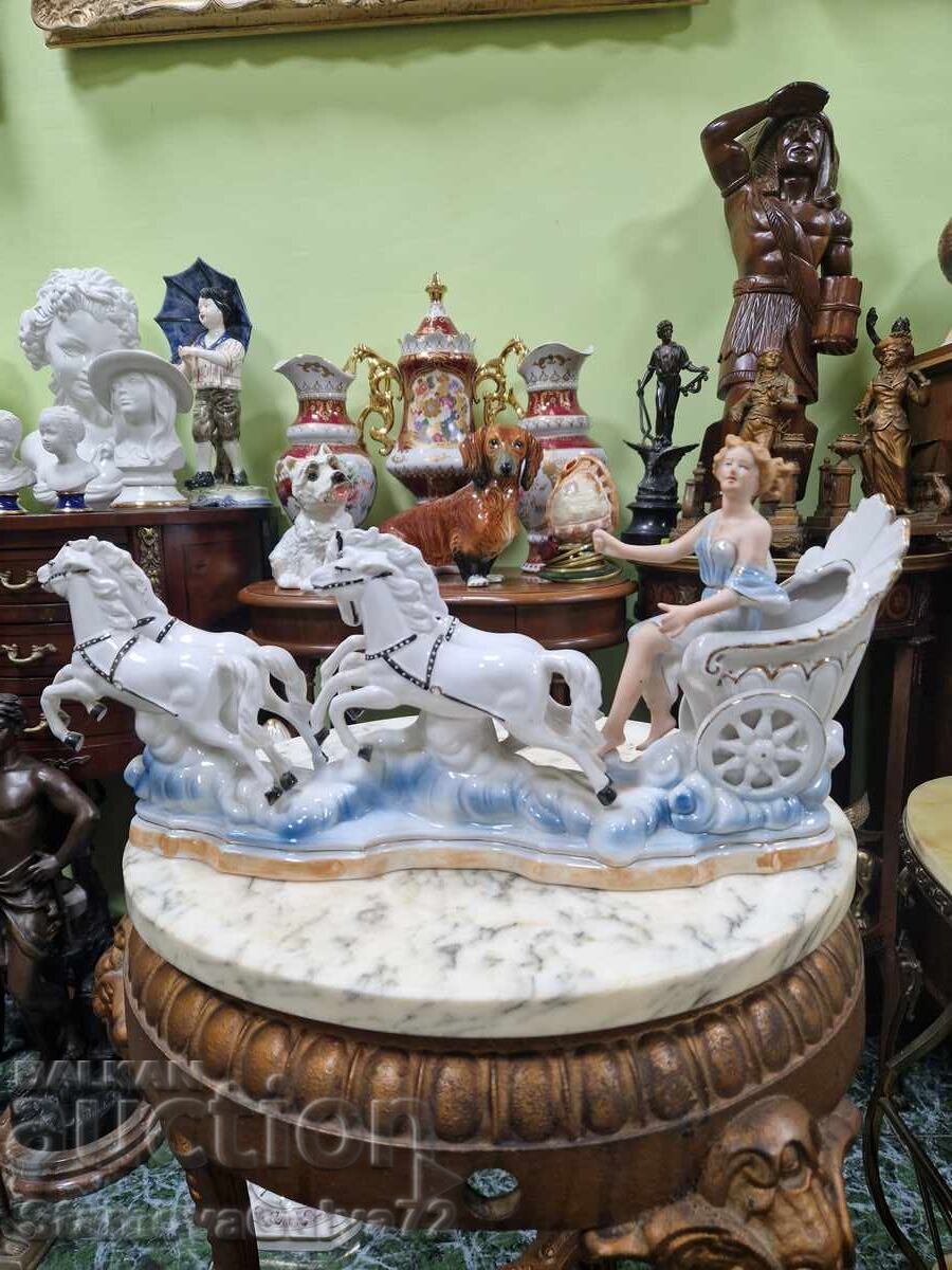 Αντίκα ρουμανική πορσελάνινη φιγούρα σύνθεση ARPO με τιμή 177.00 BGN | € 90.50