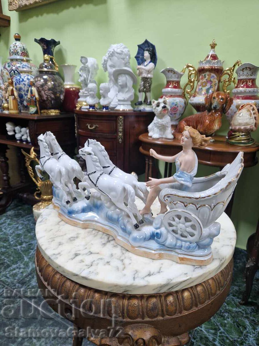 Δημοπρασία Αντίκα ρουμανική πορσελάνινη φιγούρα σύνθεση ARPO