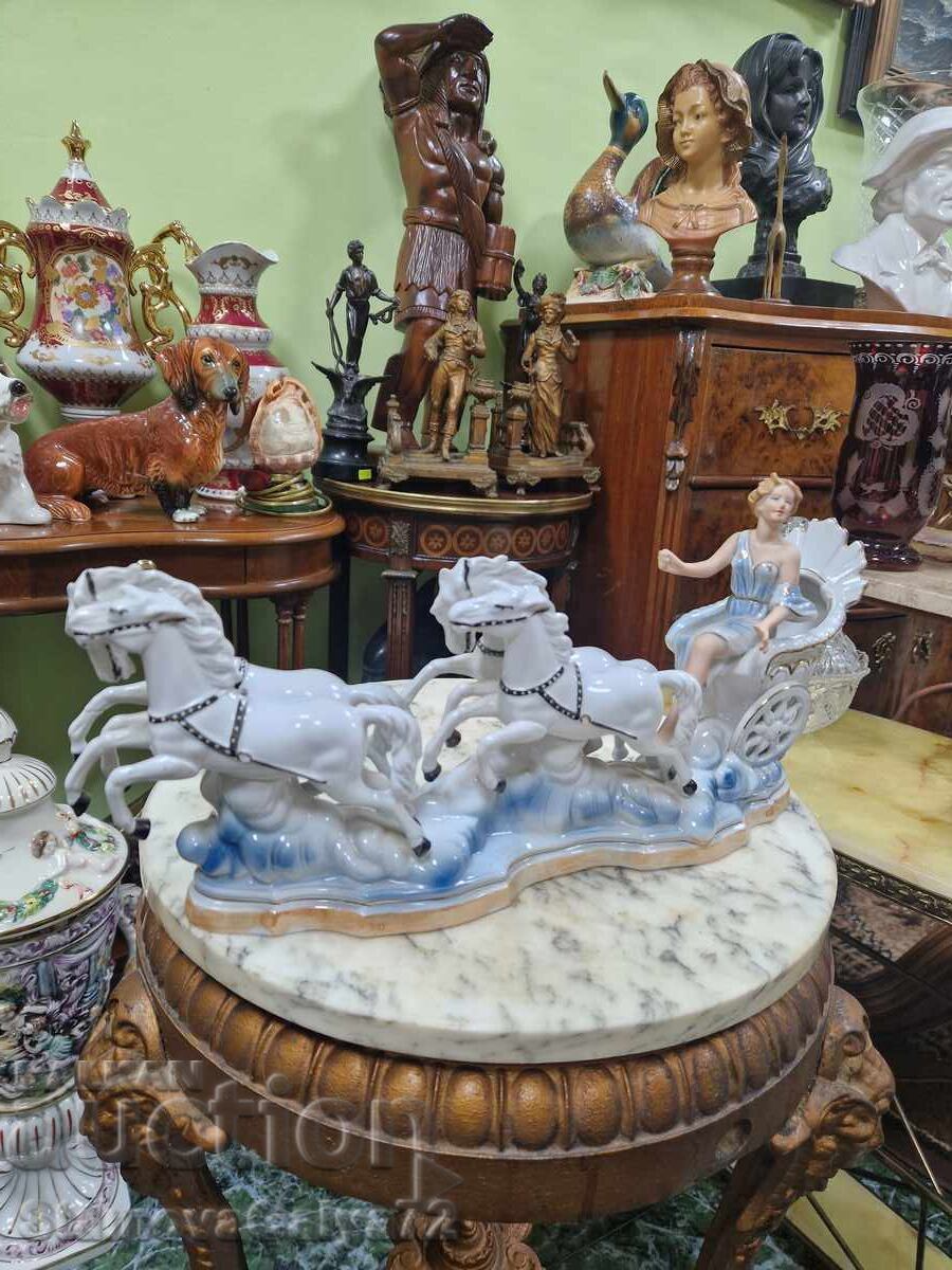 Παράδοση Αντίκα ρουμανική πορσελάνινη φιγούρα σύνθεση ARPO