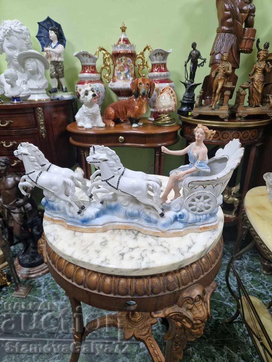 Αντίκα ρουμανική πορσελάνινη φιγούρα σύνθεση ARPO