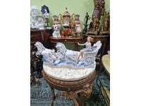 Αντίκα ρουμανική πορσελάνινη φιγούρα σύνθεση ARPO