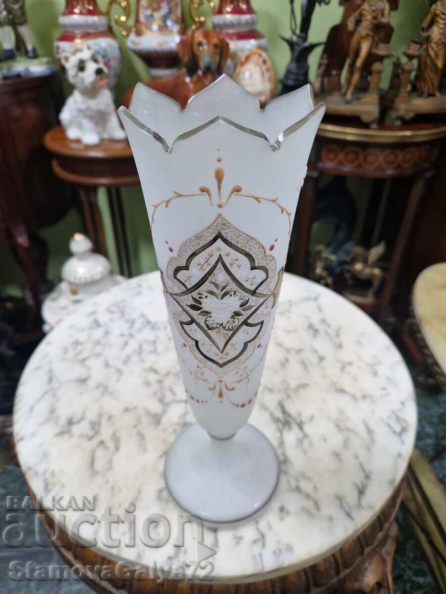 Δημοπρασία Σπάνιο παλιό αντίκα βάζο Harrah Bohemia του 19ου αιώνα Δημοπρασία Σπάνιο παλιό αντίκα βάζο Harrah Bohemia του 19ου αιώνα