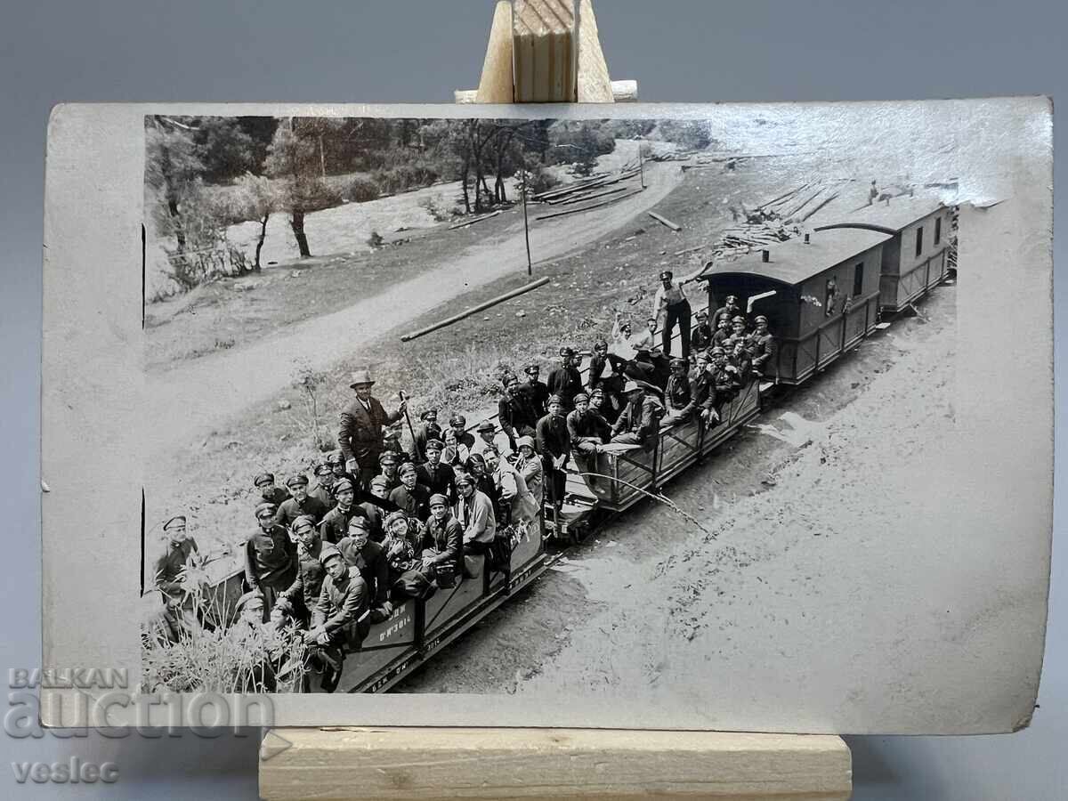 1931 Photo Postcard Train Narrow Gauge Rila Monastery Line 1931 Photo Postcard Train Narrow Gauge Rila Monastery Line