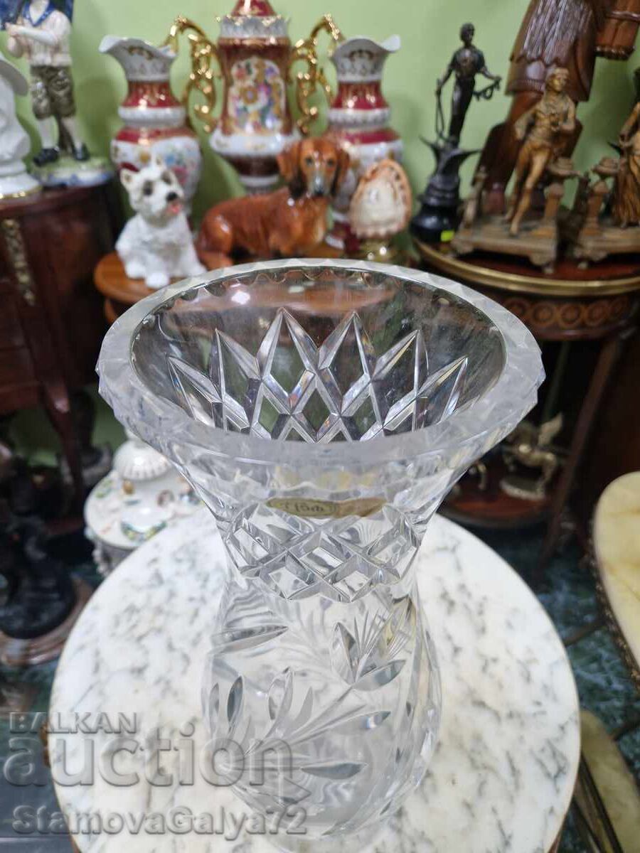 Доставка на Прекрасна антикварна немска кристална ваза