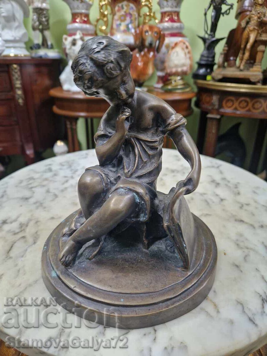 Old, scary French bronze figure statuette with price 397.00 BGN | € 202.98