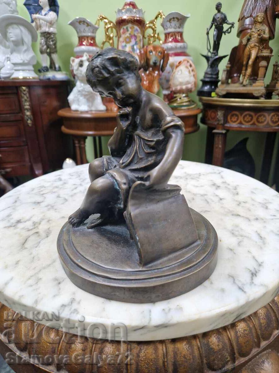Auction  Old, scary French bronze figure statuette