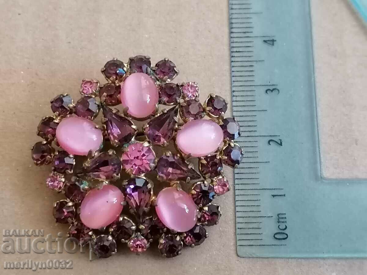 Δημοπρασία Παλιά καρφίτσα με πέτρες κοσμήματα κοσμήματα