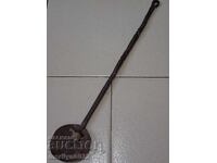 Стара леярска лъжица за леене на куршуми пота ковано желязо