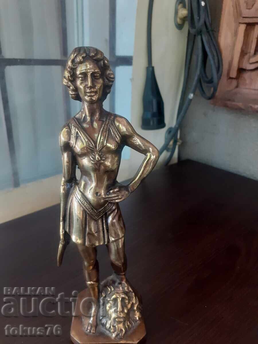 Delivery of Incredible Antique Bronze Figurine - David and Goliath