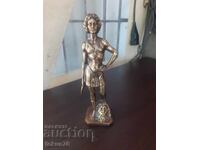Απίθανο παλιό μπρούτζινο ειδώλιο - Δαβίδ και Γολιάθ