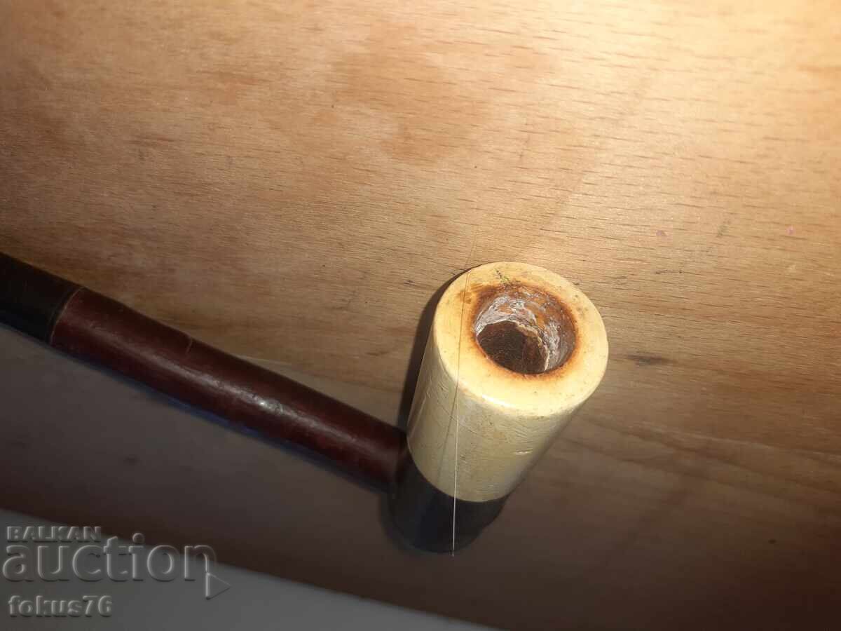 Стара османска лула чибук калюмет кехлибар морска пяна - 6 Стара османска лула чибук калюмет кехлибар морска пяна - 6