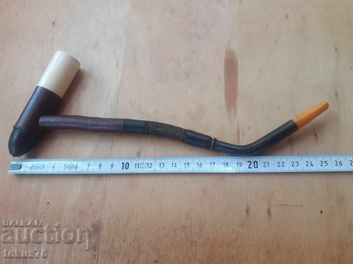 Стара османска лула чибук калюмет кехлибар морска пяна - 7 Стара османска лула чибук калюмет кехлибар морска пяна - 7