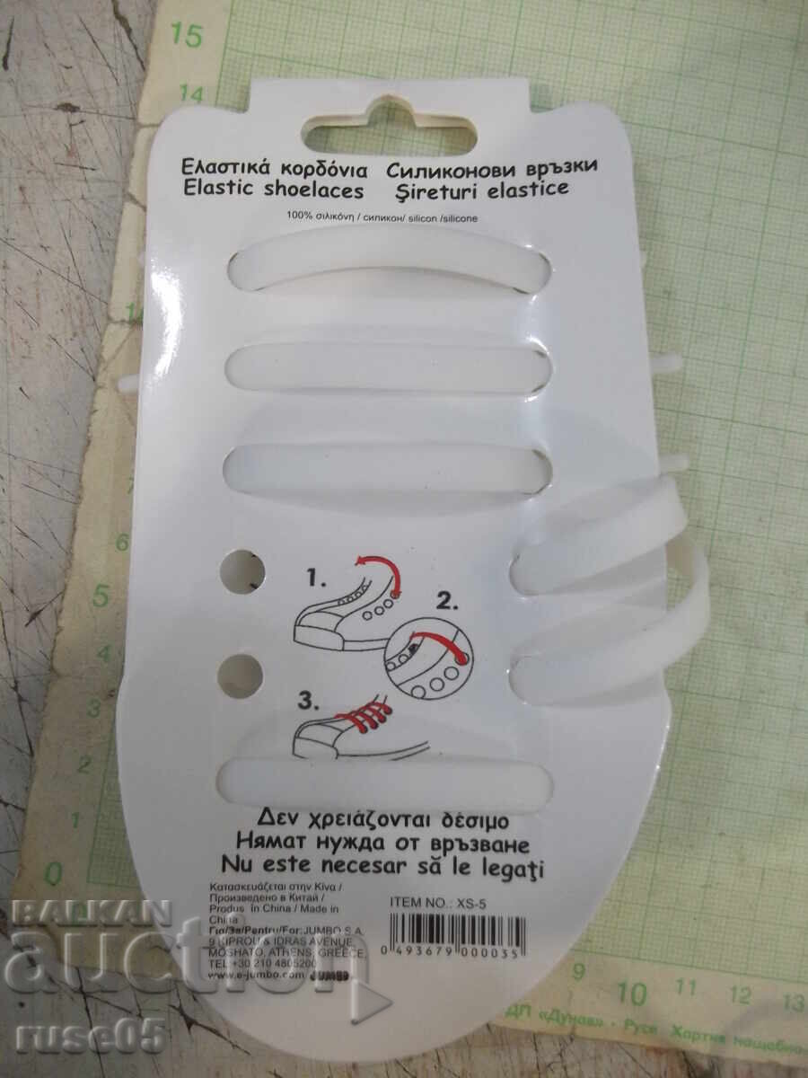 Silicone ties, 12 pcs, white, new - 5